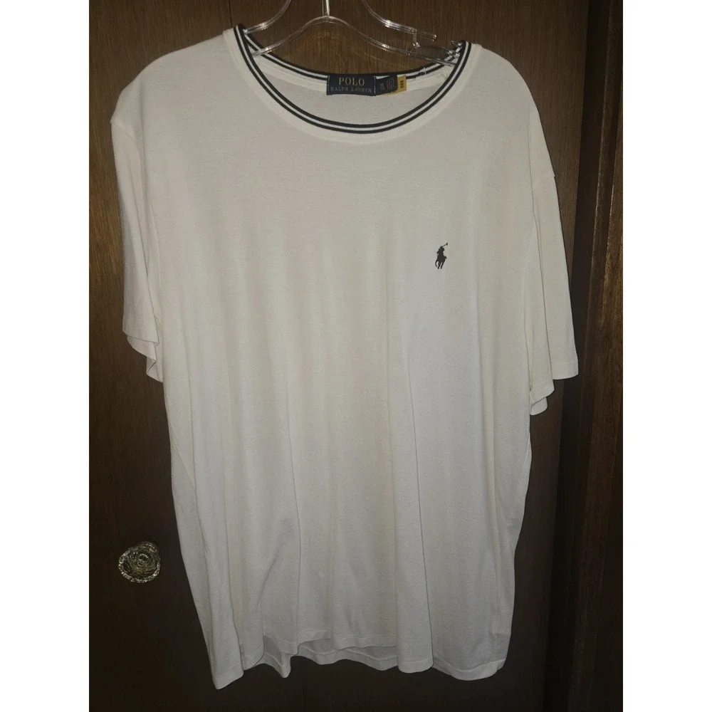Polo‎ Ralph Lauren Shirt Sz XL Pony Logo knit White